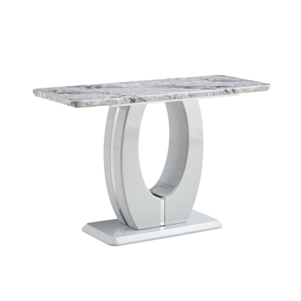 Modern Minimalist Light Rectangular Counter Bar Table For Bedroom Balcony Office - Light Gray
