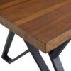5 Pieces Modern And Metal Dining Set - White / Black / Walnut - Image 7
