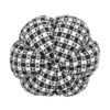 Plaid Pumpkin Decor, For Holiday Halloween Decoration - Black / White - Image 5