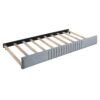 Upholstered Daybed Sofa Bed Twin Size With Trundle Bed And Slat - Gray - Image 9