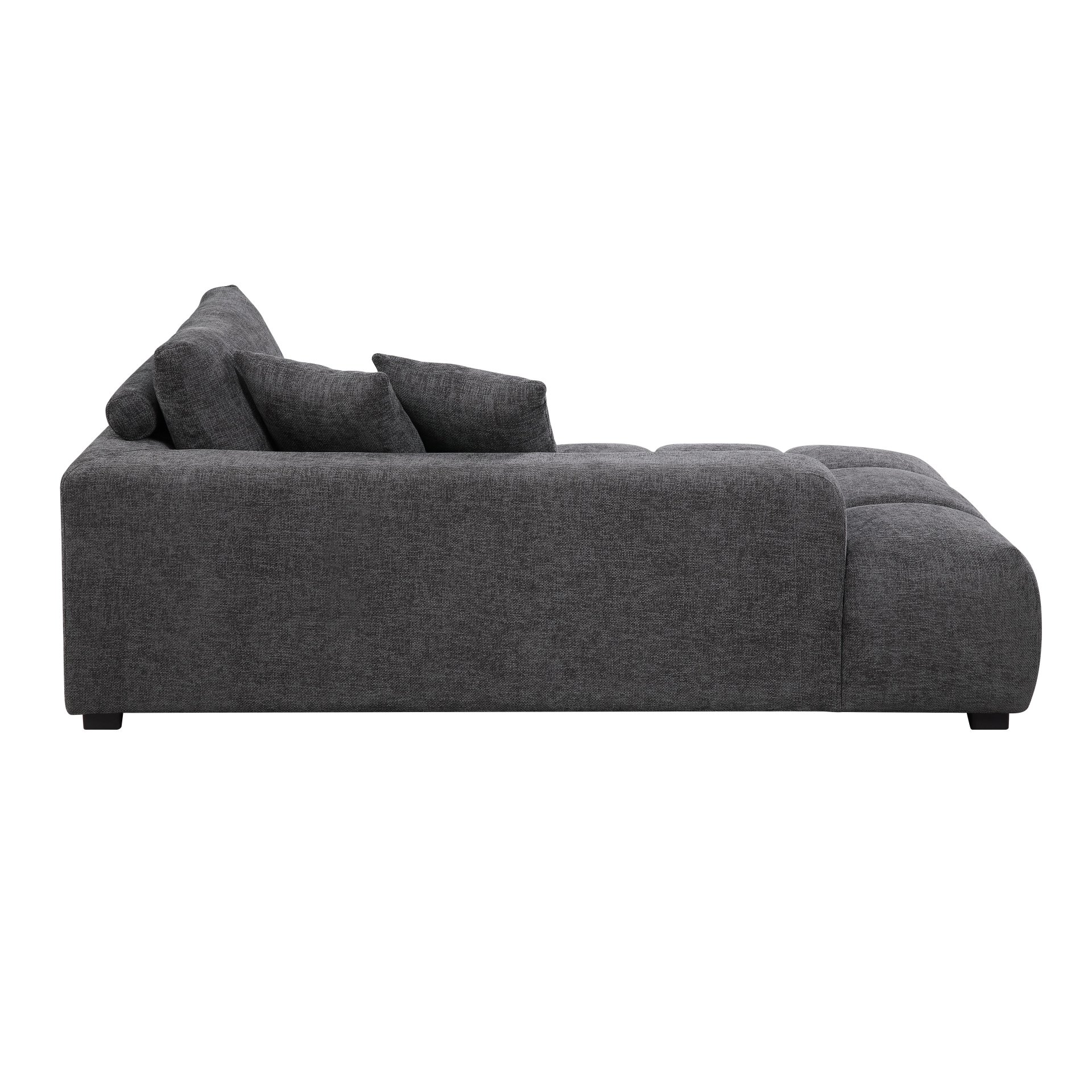 Chosen - Sectional Sofa With Toss Pillows And 1 Chaise - Gray - Image 6