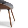 Malden - Bentwood Dining Chair With Wood Back - Gray - Image 4