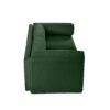 2 Seater Sofa With Storage Seat And Cylindrical Backrest Modern Fabric Loveseat - Green - Image 15