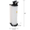 7L Pneumatic/Manual Oil Extractor Pump For Automotive Fluids - White / Black - Image 3