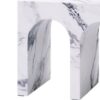 Fritzy - Engineered Stone End Table - White Marble - Image 2