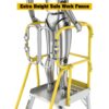 Heavy Duty Aluminum Rolling Platform Ladder With 5 Steps, 375Lbs Capacity - Silver - Image 14