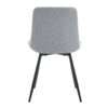 Comfortable Linen Cotton Dining Chair Set Six Pieces - Light Gray - Image 12