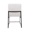 Fuji - Contemporary High Back Dining Chair (Set of 2) - Black / White - Image 5