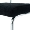 Modern Luxury Dining Chair With Metal Legs And Bow Design (Set of 4) - Black - Image 7