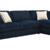 Breton - Sectional Sofa With 4 Pillows - Blue - Image 2