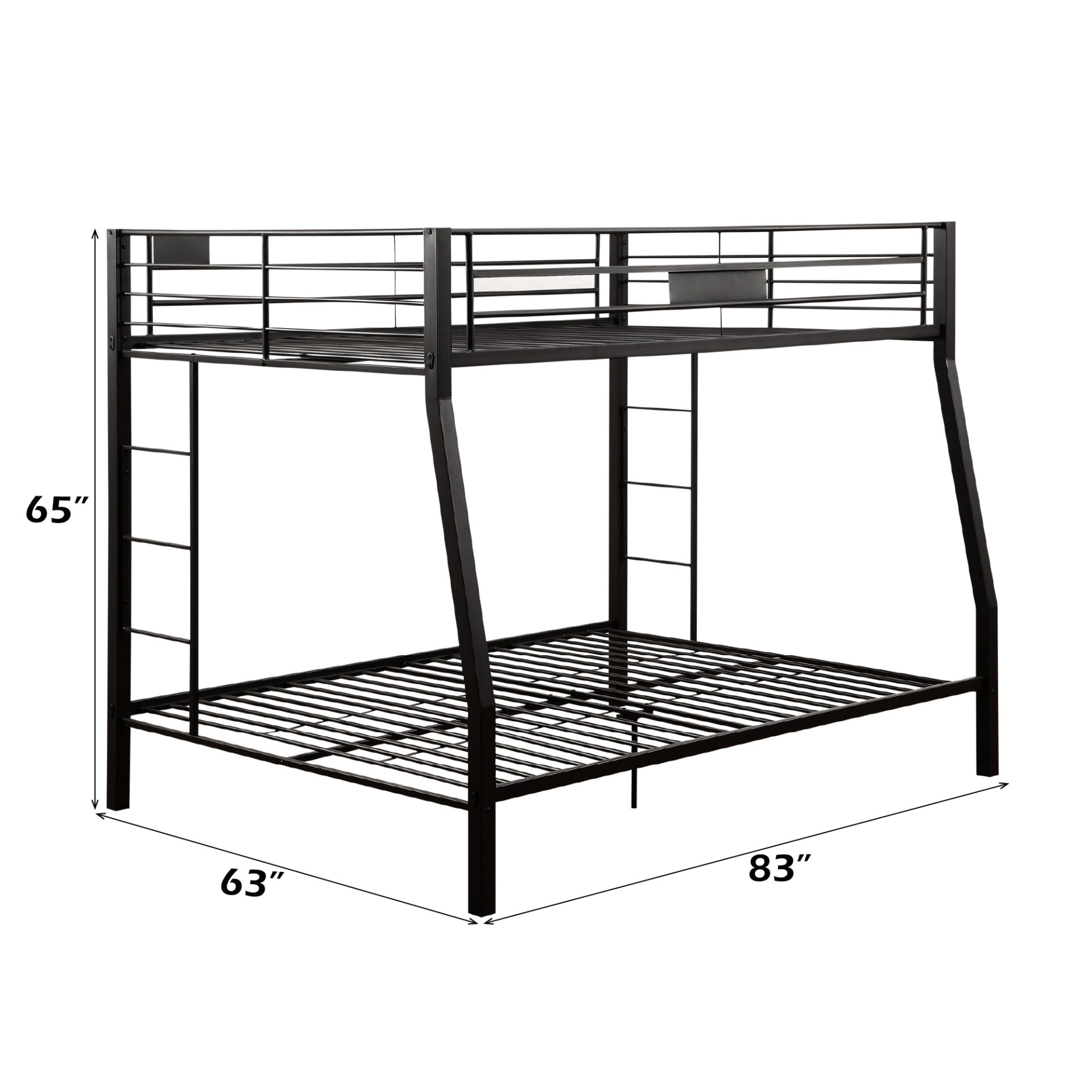 Limbra - Full Long Queen Bunk Bed - Sandy Black - Image 2