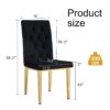 Legs Complement The Velvet Chair (Set of 4) - Black - Image 3