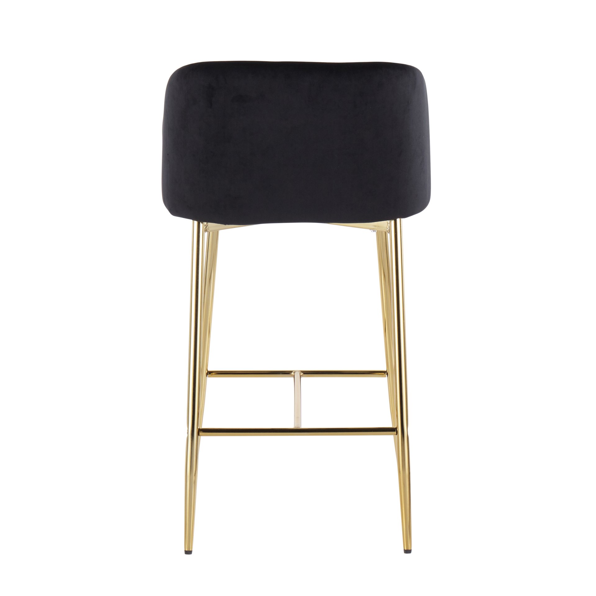 Fran - Contemporary Counter Stool (Set of 2) - Gold / Black - Image 5
