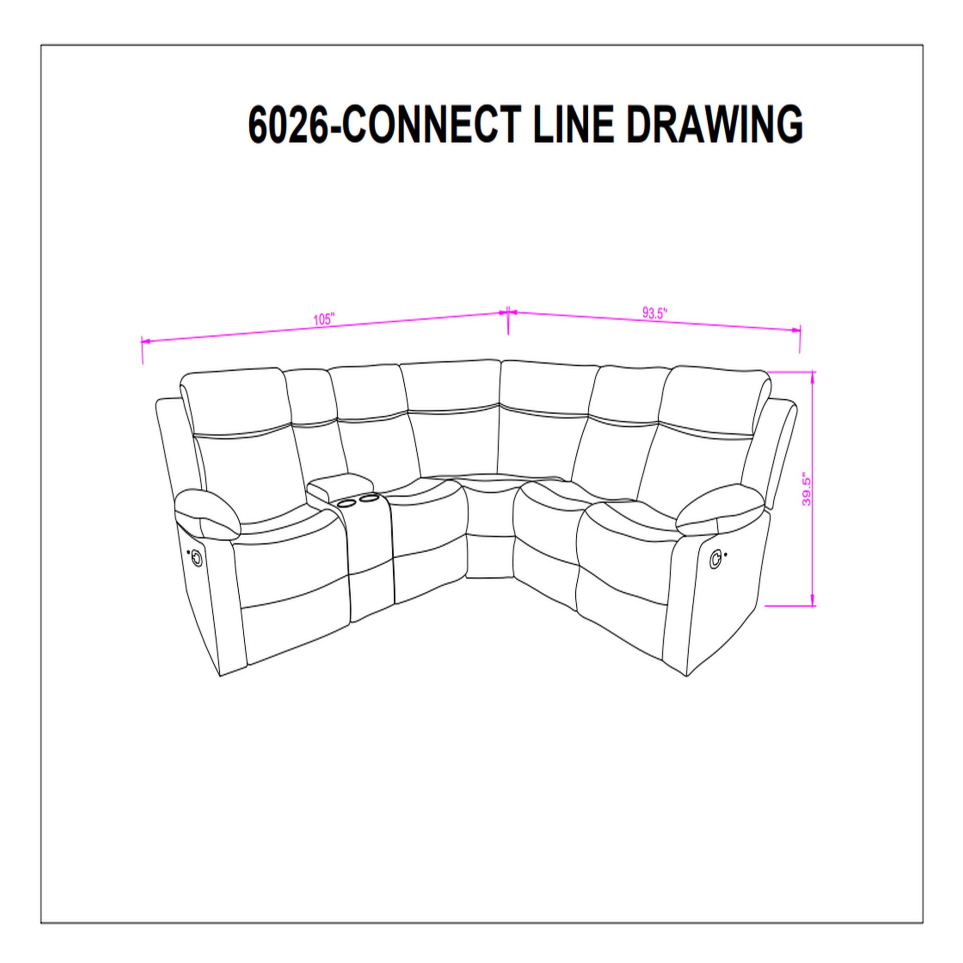Left Arm Facing Sectional Sofa With Recline And Storage - White - Image 2