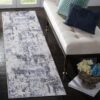 Payas - 2' X 8' Abstract Runner Rug - Gray / Denim - Image 2