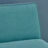 Contemporary Loveseat With Upholstered Fabric And Birch Wood Legs - Teal - Image 6