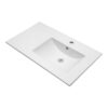 Rectangular Single Vanity Top With 1 Faucet Hole And Overflow, 32" X 18", Spacious Left Countertop For Storage - White - Image 8