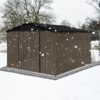 10'X8' Garden Sheds Outdoor Storage Sheds - Brown / Black - Image 5