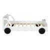 Full Size Car Shaped Platform Bed With Wheels - White - Image 3