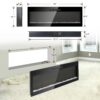 60" Electric Fireplace, Recessed And Wall Mounted Fireplace - Antique Black - Image 7