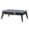 Zemocryss - Sintered Stone Top Coffee Table - Dark Brown / Gray - Image 3