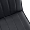 Dining Chair, Side, Upholstered For Dining Room, Contemporary And Modern (Set of 2) - Black - Image 8