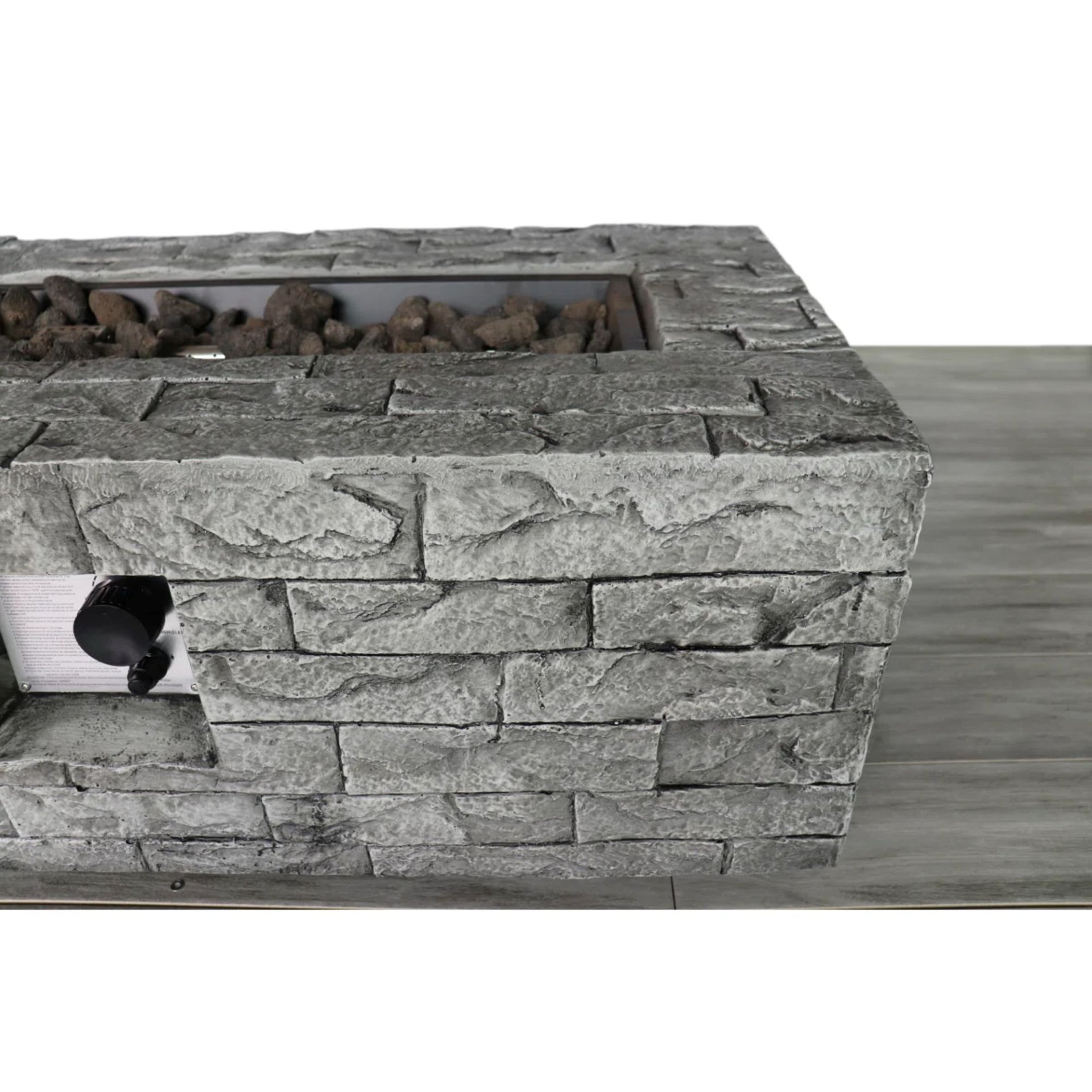 Reinforced - Propane / Gas Fire Pit Table - Stone Gray - Image 4