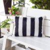 Horizon - Stripe Pillow Outdoor & Indoor - Black - Image 2