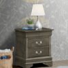 Louis Phillipe - Elegant Nightstand - Gray - Image 7