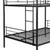 Full Over Full Modern Metal Bunk Bed With Trundle - Black - Image 11