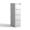Steelcraft Pro 4 Drawer Vertical File Cabinet With Lock For A4 Legal / Letter Size, Metal - Brushed Nickel - Image 4