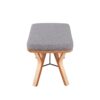 Folia - Mid-Century Modern Bench - Natural / Light Gray - Image 2