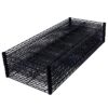 7 Tier Metal Shelf Wire Shelving Unit, 2450Lbs Heavy Duty Adjustable Storage Rack With Wheels & Shelf Liners For Closet Kitchen Garage Basement Commercial Shelving - Black - Image 12