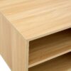 Spider- Web Textured Modern Coffee Table Geometric Art And Practical Design - Natural Wood - Image 14