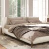 Alpine - King Puffy Modern Platform Bed - Ivory White - Image 9