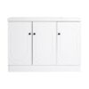 Contemporary Freestanding Bathroom Vanity With Resin Sink & Soft Close Cabinet Doors - White - Image 4