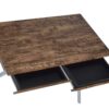 Callers - Weathered Writing Desk - Chrome / Oak - Image 4