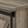 Farmhouse Sliding X Barn Door 58" TV Stand For 65" TVs - Gray Wash - Image 3