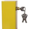 Square Parking Bollard Pole Barrier With Lock For Car Parking Protection And Home Garage Street Decor - Yellow - Image 5