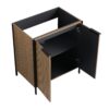 Contemporary Freestanding Bathroom Vanity & Adjustable Shelves - Light Coffee - Image 9