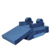 14 Pieces Kids Sofa Modular Play Couch Child Sectional Sofa To Boost Creativity Boys And Girls Diy Creating Playroom Couch Furniture For Toddlers Convertible Foam And Floor Cushion - Blue - Image 10
