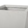 Outdoor Modern Small Cast Stone Planter - Matte White - Image 7