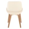 Fabrico - Mid-Century Modern Accent Dining Chair (Set of 2) - Zebra / Cream - Image 5