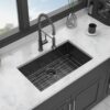30" Undermount Kitchen Sink 16 Gauge 10" Deep Single Bowl Stainless Steel Basin - Yellow - Image 4
