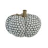 Knite Pumpkin Ornament Decor For Holiday Harvest Festival Fall Festival & Thanksgiving (Set of 4) - Gray - Image 5