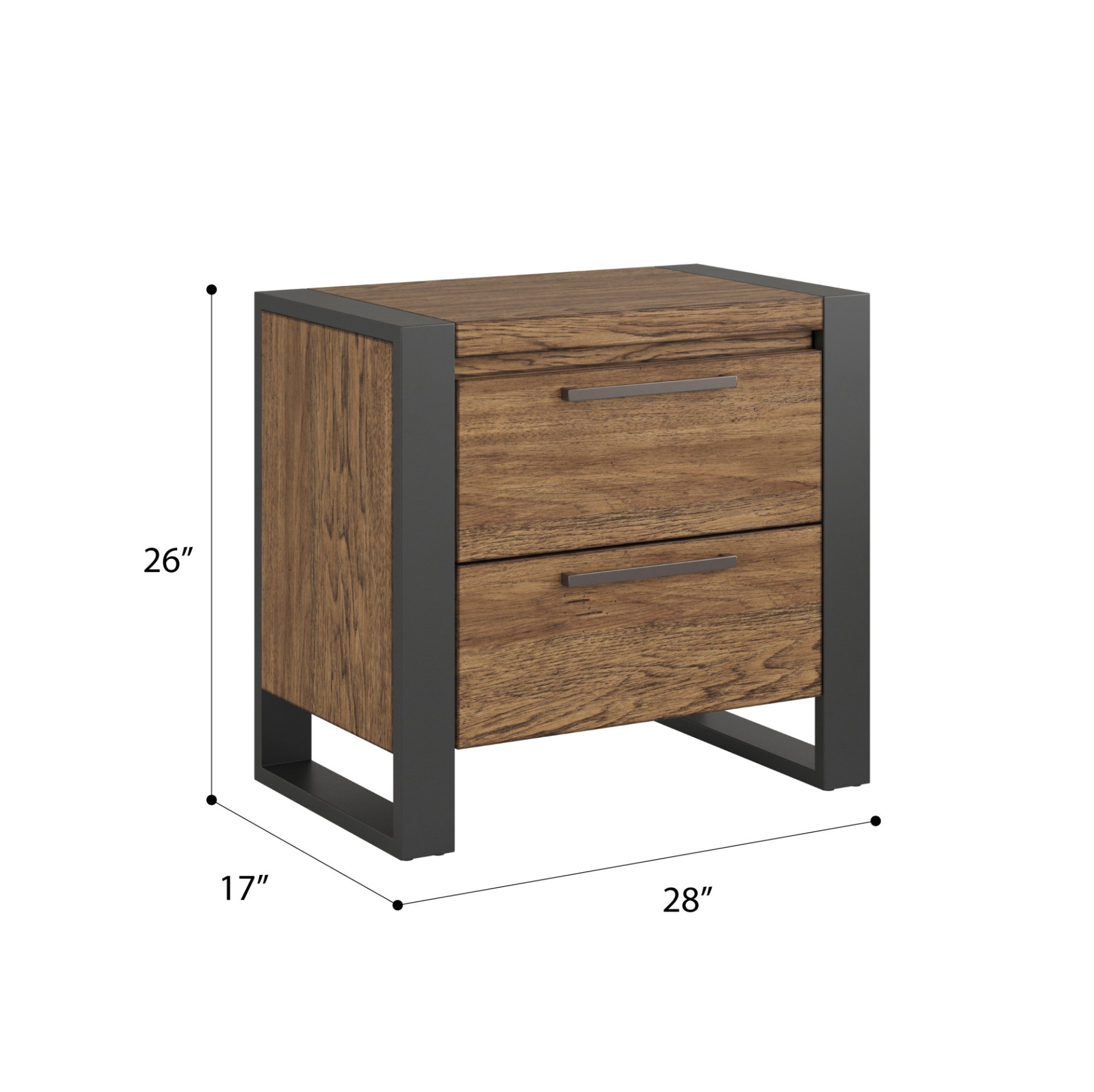 Avant - 2 Drawer Nightstand - Brown - Image 5