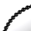 Circle Mirror With Metal Beaded Frame, Wall Mirror For Living Room Bedroom Entryway - Black - Image 8