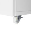 Office Furniture Copier Cabinet 2 Door Steel Copier Stand Mobile Pedestal File Printer Stand - White - Image 6