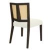 Mid Century Rattan Dining Chair Without Arms (Set of 2) - Beige / Dark Brown - Image 7