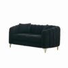 Loveseat Sofa For Living Room And Bedroom - Black - Image 5
